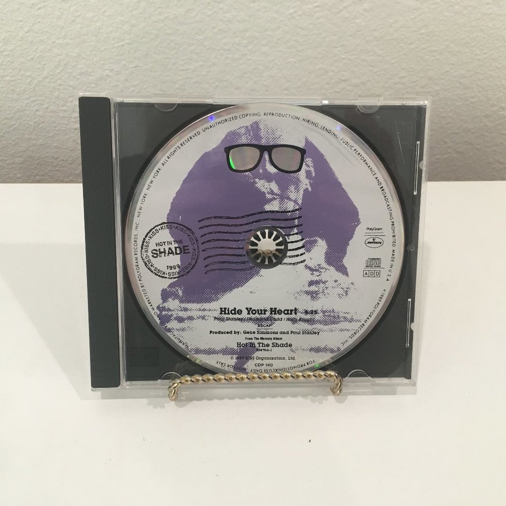 KISS "Hide Your Heart" from Hot In The Shade Album PROMO Radio CD, circa 1989